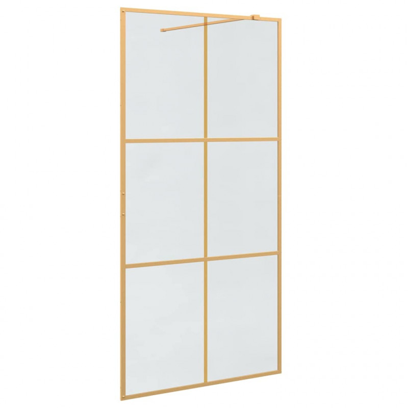 Ściana prysznicowa typu walk-in złoty 100 x 195 cm