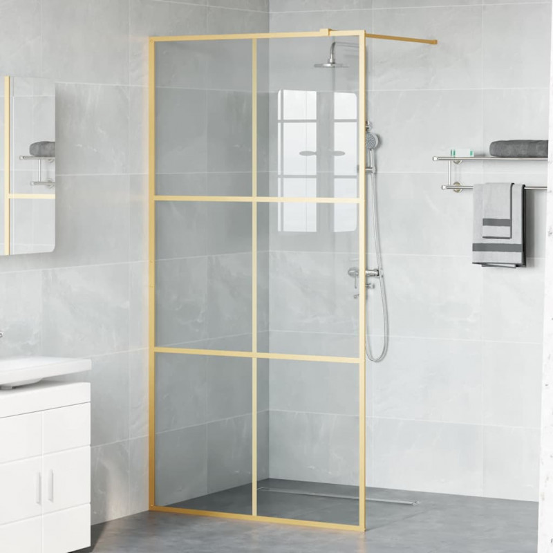 Ściana prysznicowa typu walk-in złoty 100 x 195 cm