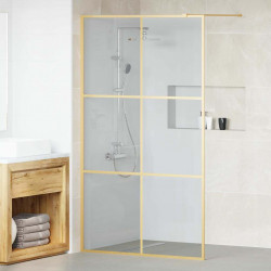 Ściana prysznicowa typu walk-in złoty 115 x 195 cm