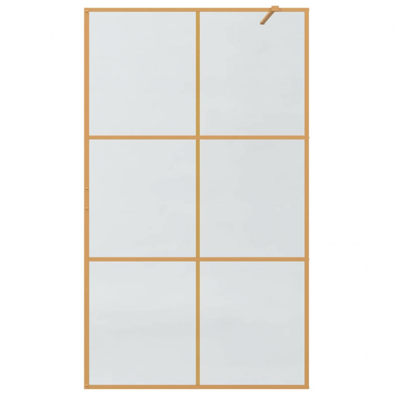Ściana prysznicowa typu walk-in złoty 115 x 195 cm