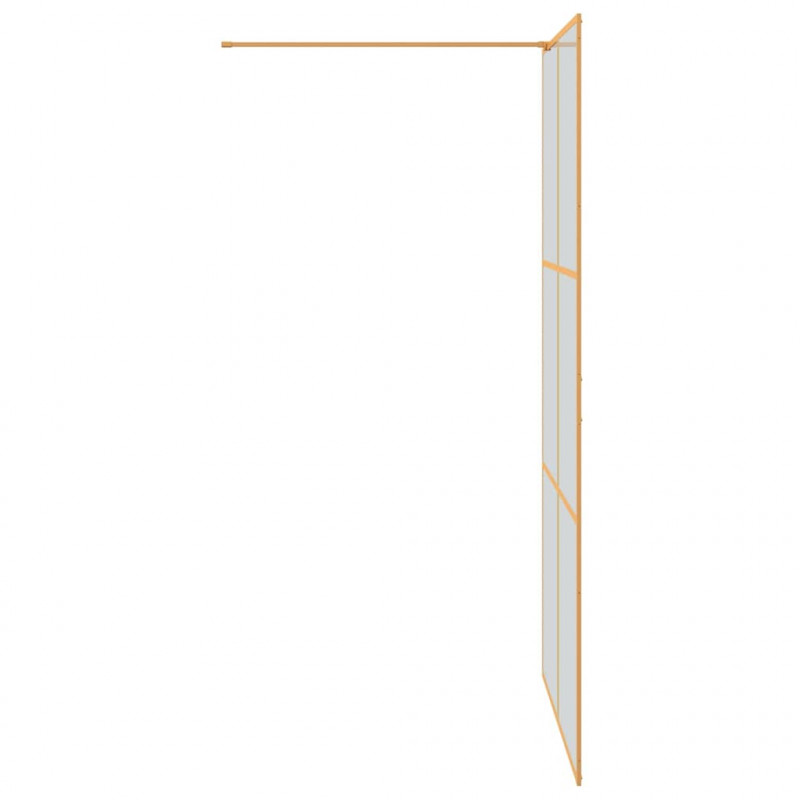 Ściana prysznicowa typu walk-in złoty 115 x 195 cm