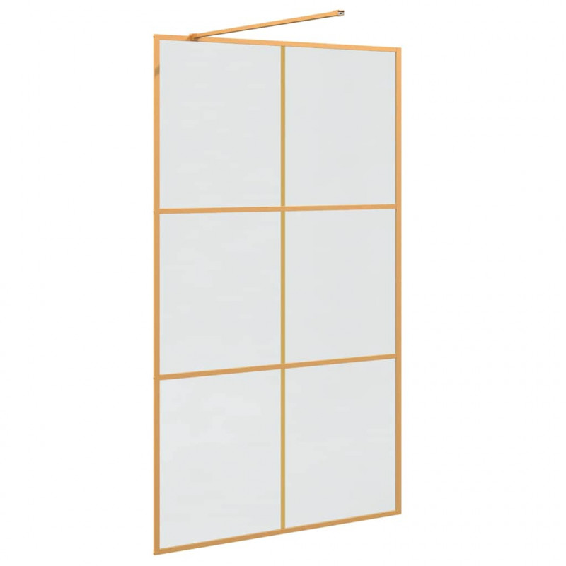 Ściana prysznicowa typu walk-in złoty 115 x 195 cm