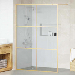 Ściana prysznicowa typu walk-in złoty 140 x 195 cm
