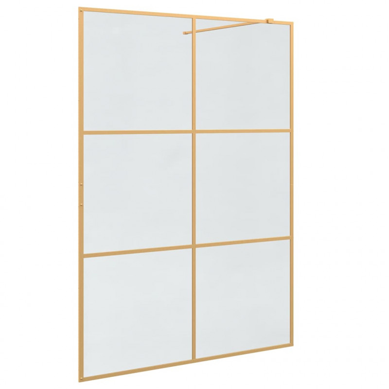 Ściana prysznicowa typu walk-in złoty 140 x 195 cm