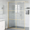 Ściana prysznicowa typu walk-in złoty 140 x 195 cm