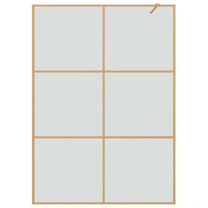 Ściana prysznicowa typu walk-in złoty 140 x 195 cm