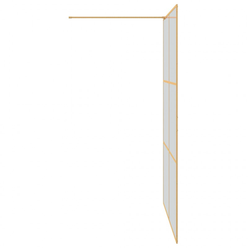 Ściana prysznicowa typu walk-in złoty 140 x 195 cm