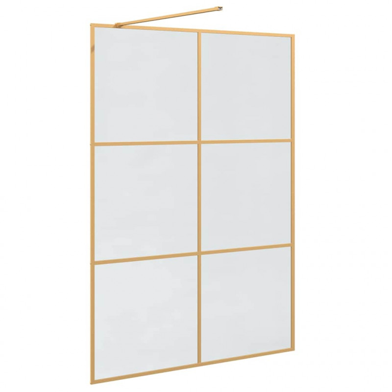 Ściana prysznicowa typu walk-in złoty 140 x 195 cm