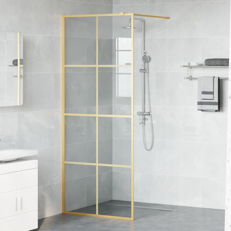 Ściana prysznicowa typu walk-in złoty 80 x 195 cm