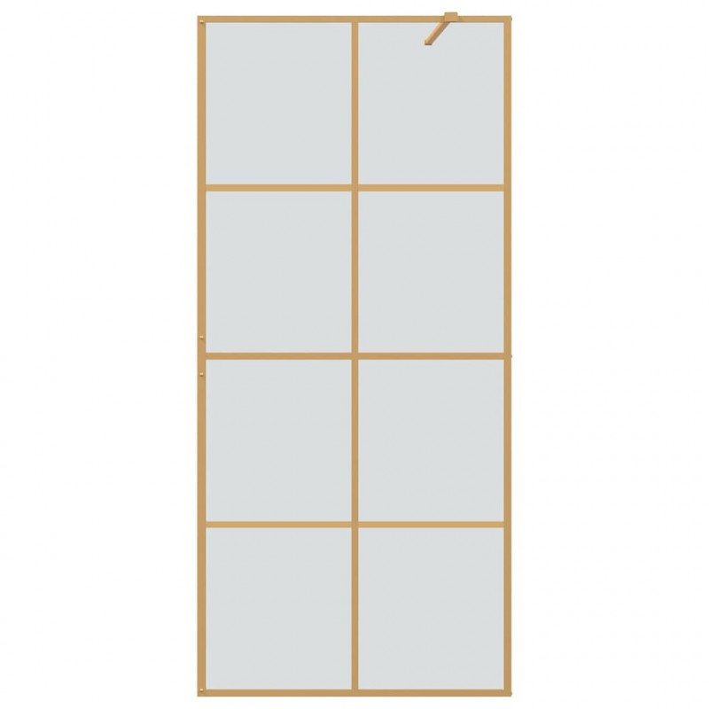 Ściana prysznicowa typu walk-in złoty 90 x 195 cm