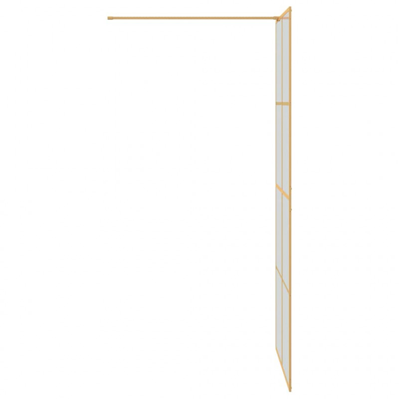 Ściana prysznicowa typu walk-in złoty 90 x 195 cm