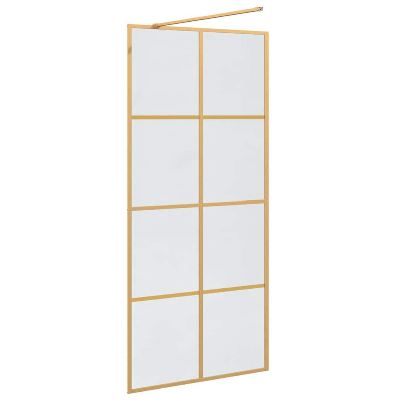 Ściana prysznicowa typu walk-in złoty 90 x 195 cm