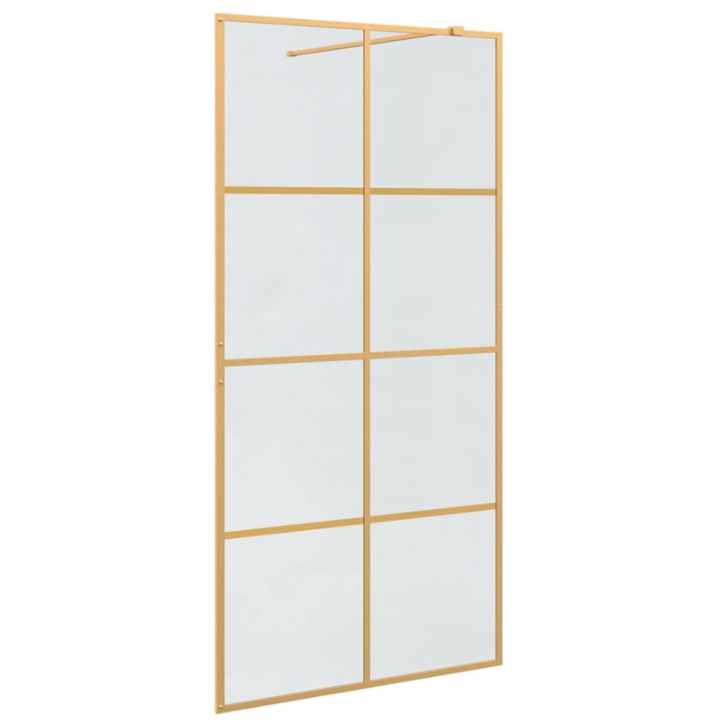 Ściana prysznicowa typu walk-in złoty 100 x 195 cm