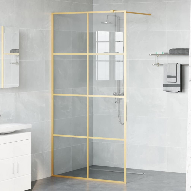 Ściana prysznicowa typu walk-in złoty 100 x 195 cm