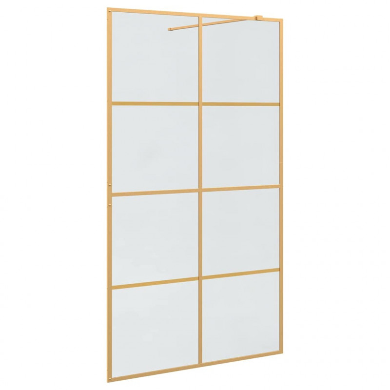 Ściana prysznicowa typu walk-in złoty 115 x 195 cm