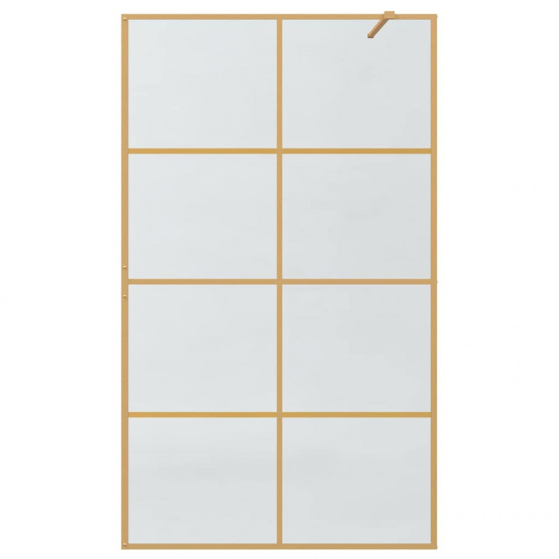 Ściana prysznicowa typu walk-in złoty 115 x 195 cm
