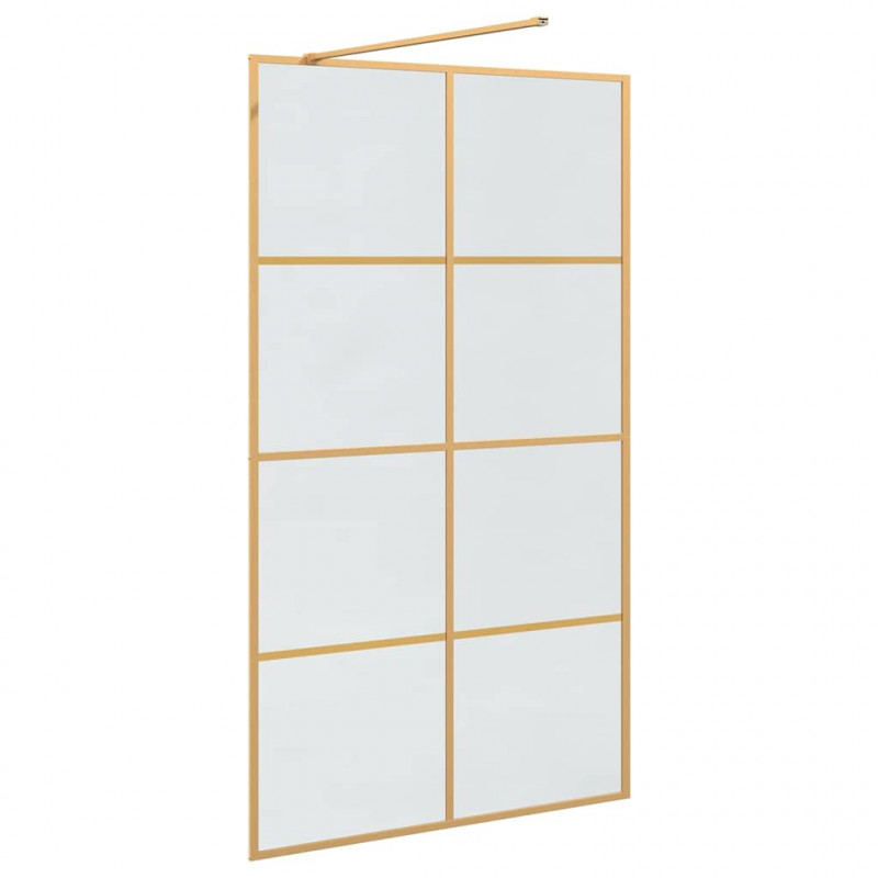 Ściana prysznicowa typu walk-in złoty 115 x 195 cm