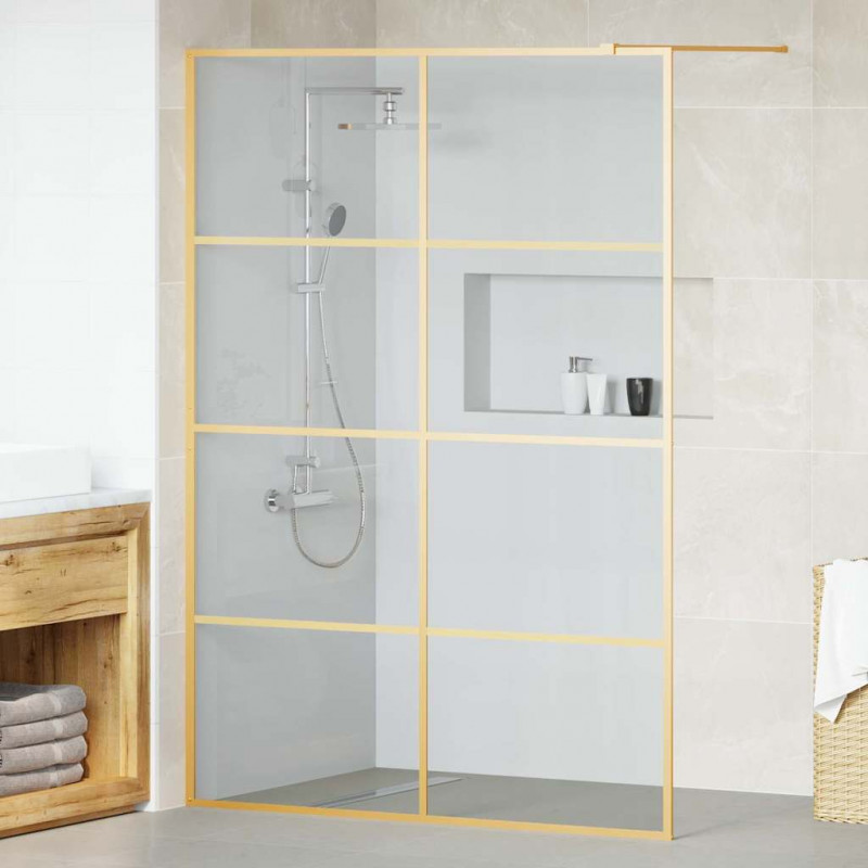 Ściana prysznicowa typu walk-in złoty 140 x 195 cm