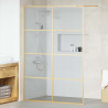 Ściana prysznicowa typu walk-in złoty 140 x 195 cm