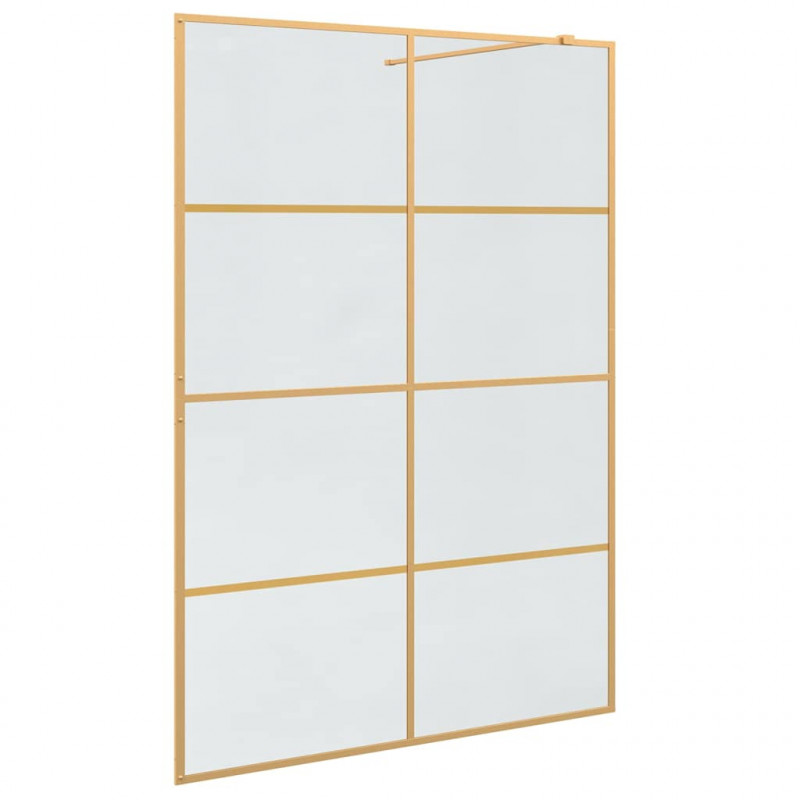 Ściana prysznicowa typu walk-in złoty 140 x 195 cm