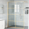 Ściana prysznicowa typu walk-in złoty 140 x 195 cm