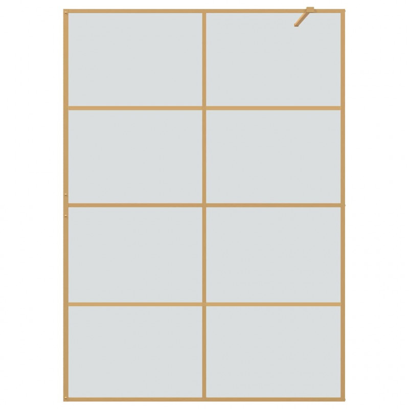 Ściana prysznicowa typu walk-in złoty 140 x 195 cm