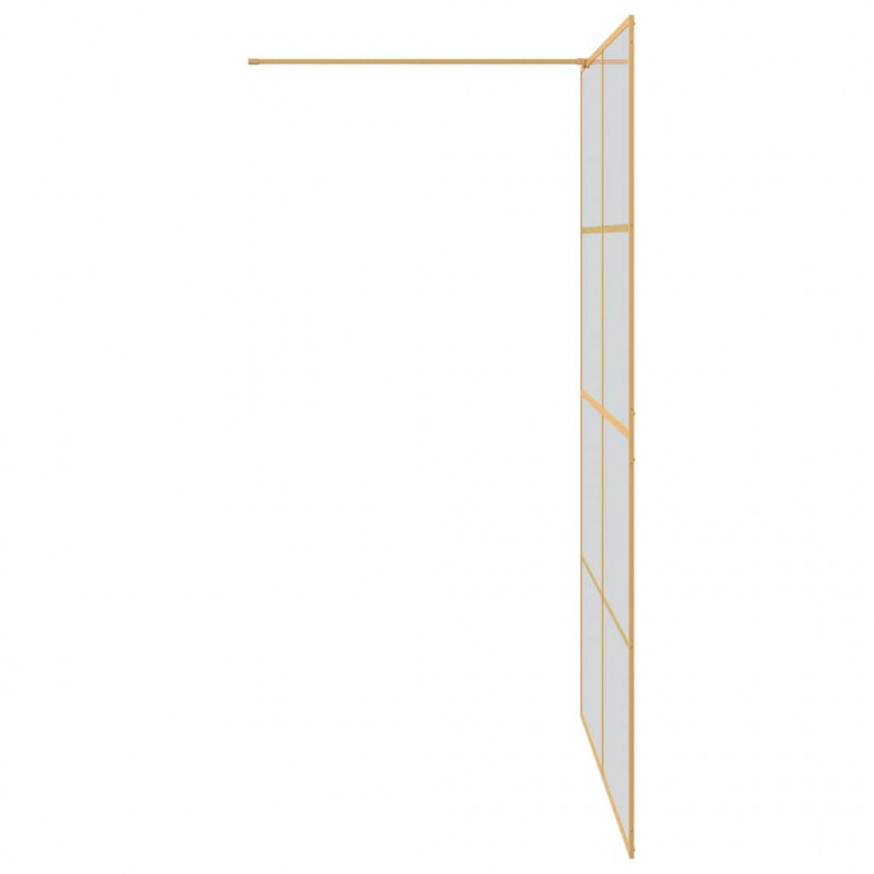 Ściana prysznicowa typu walk-in złoty 140 x 195 cm