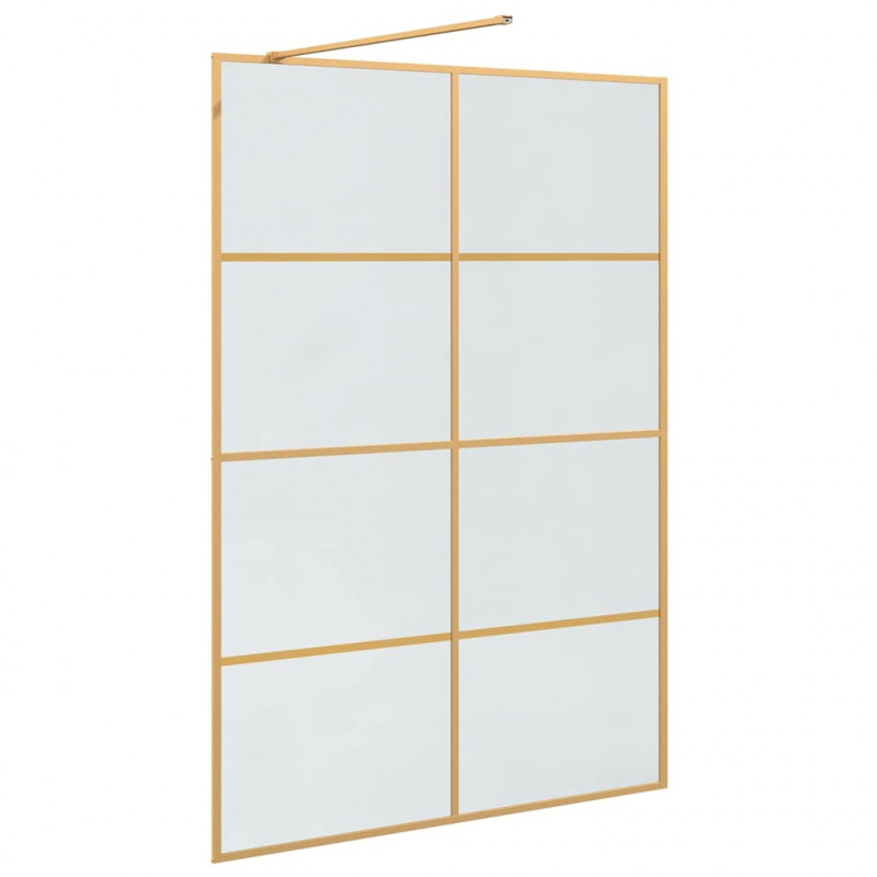 Ściana prysznicowa typu walk-in złoty 140 x 195 cm