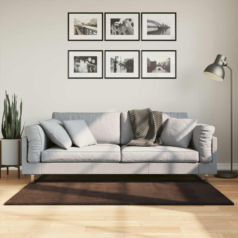 Dywany pokojowe Prostokątny HUARTE Brązowy 150 x 80 cm