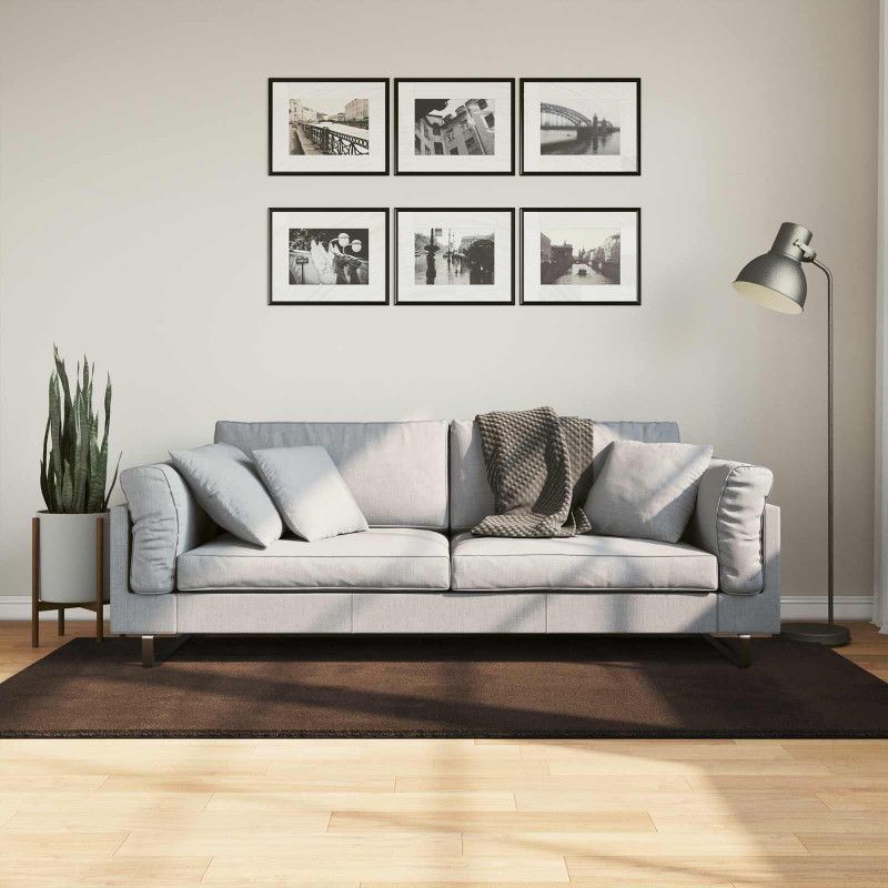Dywany pokojowe HUARTE Brązowy 200 x 100 cm Poliester