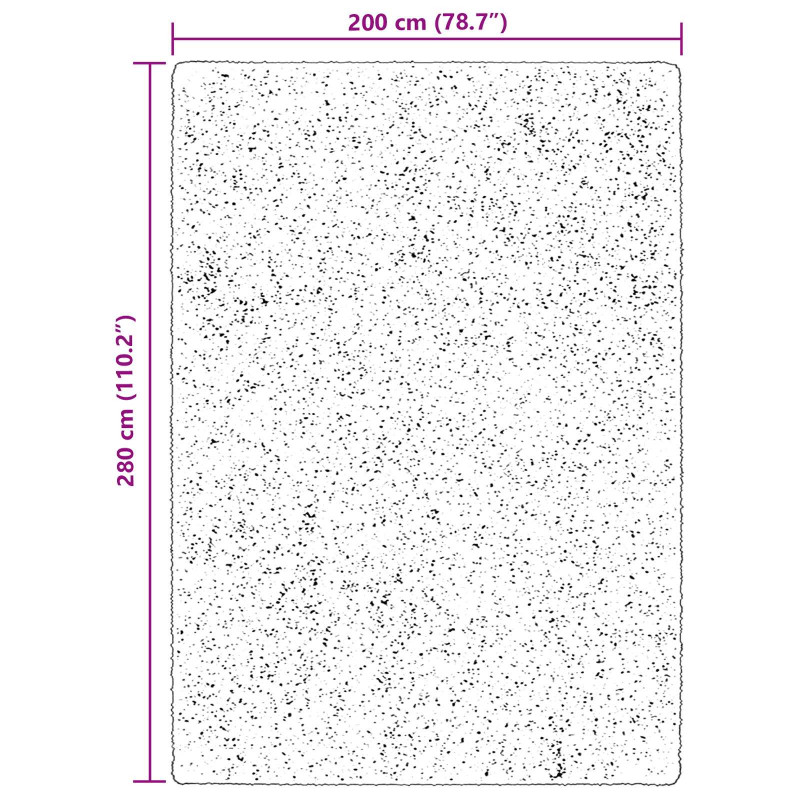 Dywany pokojowe HUARTE Brązowy 280 x 200 cm Poliester