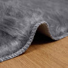 Sztuczny Dywan Skórzany Tafalla Antracyt Ø 200 cm Poliester