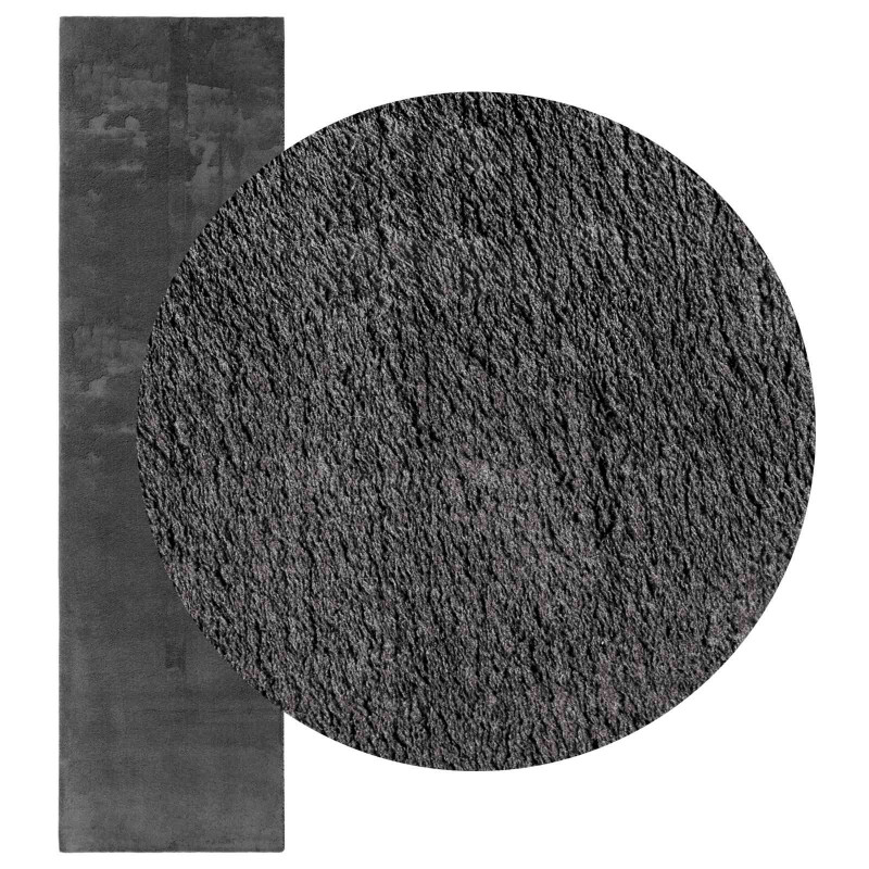 Dywany pokojowe HUARTE Antracyt 750 x 80 cm Poliester