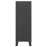 Industrialna szafka, antracytowa, 75x40x115 cm, metalowa