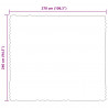 Antypoślizgowy koc z futra królika Olite 4 pcs Czarny Poliester