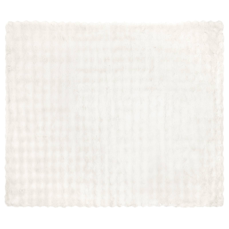 Antypoślizgowy koc z futra królika Olite Biały 220 x 240 cm