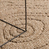 Dywany pokojowe Moiré AGIRA Naturalny 200 x 80 cm Poliester