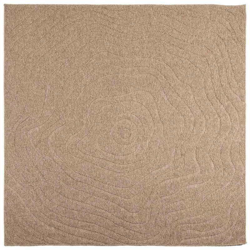 Dywany pokojowe Moiré AGIRA Naturalny 120 x 120 cm Poliester