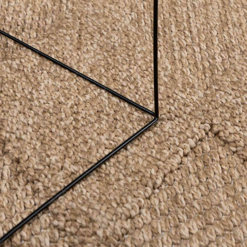 Dywany pokojowe Kwadrat AGIRA Naturalny 200 x 200 cm Poliester