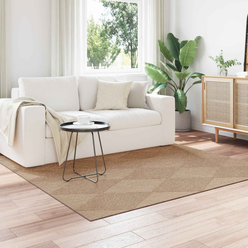Dywany pokojowe Kwadrat AGIRA Naturalny 240 x 240 cm Poliester