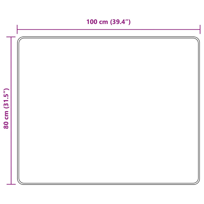 Biegacz dywanowy MARSA Szary 100 x 80 cm Poliester i PVC