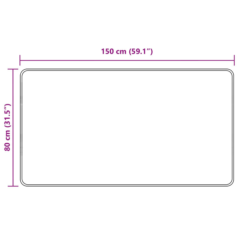 Biegacz dywanowy MARSA Szary 150 x 80 cm Poliester i PVC