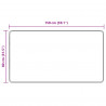 Biegacz dywanowy MARSA Szary 150 x 80 cm Poliester i PVC