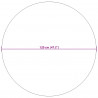 Dywany pokojowe Okrągły LUGO Kremowy i Taupe Ø 120 CM Poliester