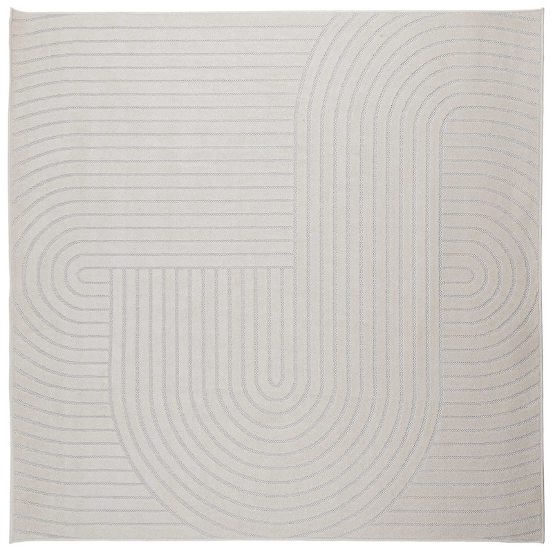 Dywany pokojowe Kwadrat PALMERAS Kremowy 120 x 120 cm Poliester