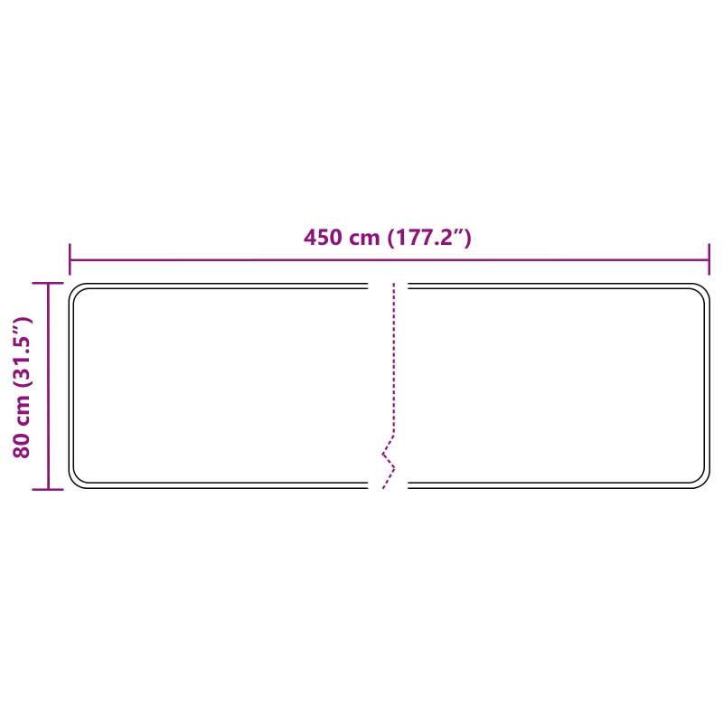 Biegacz dywanowy MARSA Wielokolorowe 450 x 80 cm