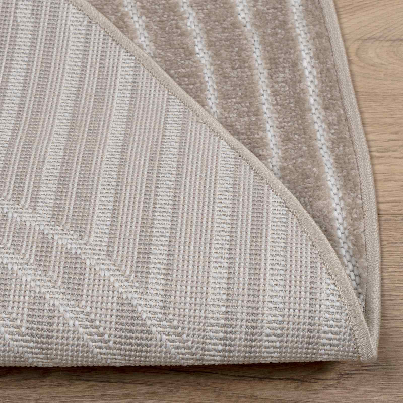 Dywany pokojowe Okrągły PALMERAS Beżowy Ø 120 CM Poliester