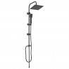 System Prysznicowy Czarny 47 x 20 x 95 cm Stal nierdzewna