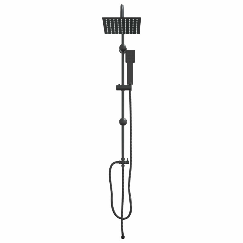 System Prysznicowy Czarny 47 x 20 x 95 cm Stal nierdzewna