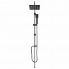 System Prysznicowy Czarny 47 x 20 x 95 cm Stal nierdzewna